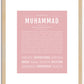 Muhammad | Name Art Print