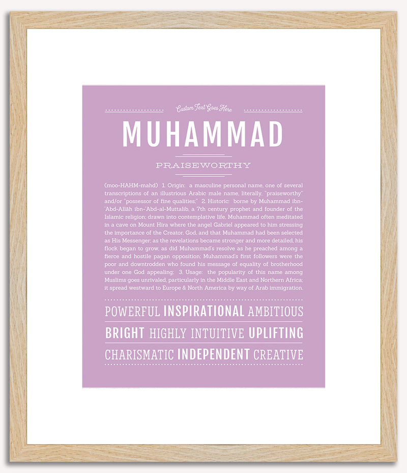 Muhammad | Name Art Print