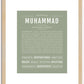 Muhammad | Name Art Print