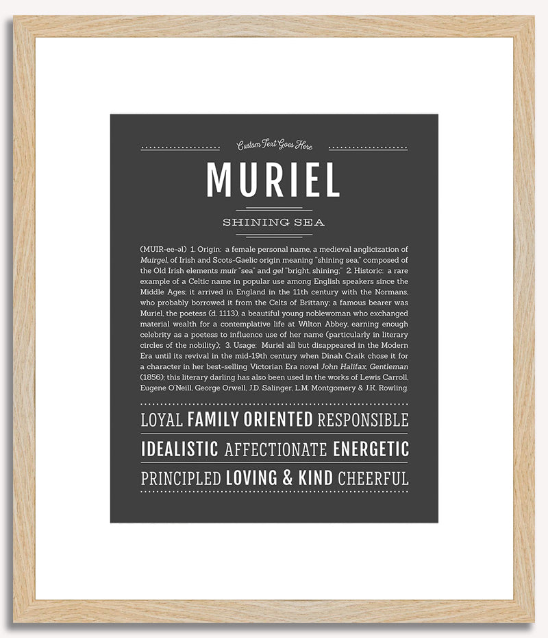 Muriel | Name Art Print