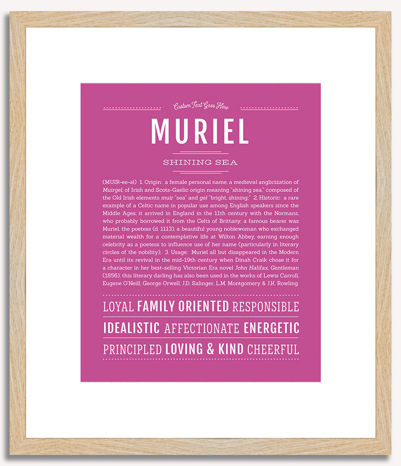 Muriel | Name Art Print