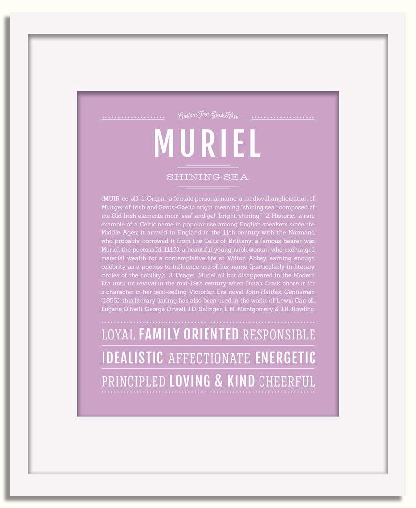 Frame Options | Lilac | White Frame, Matted