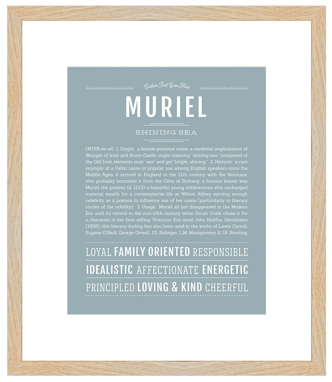 Muriel | Name Art Print