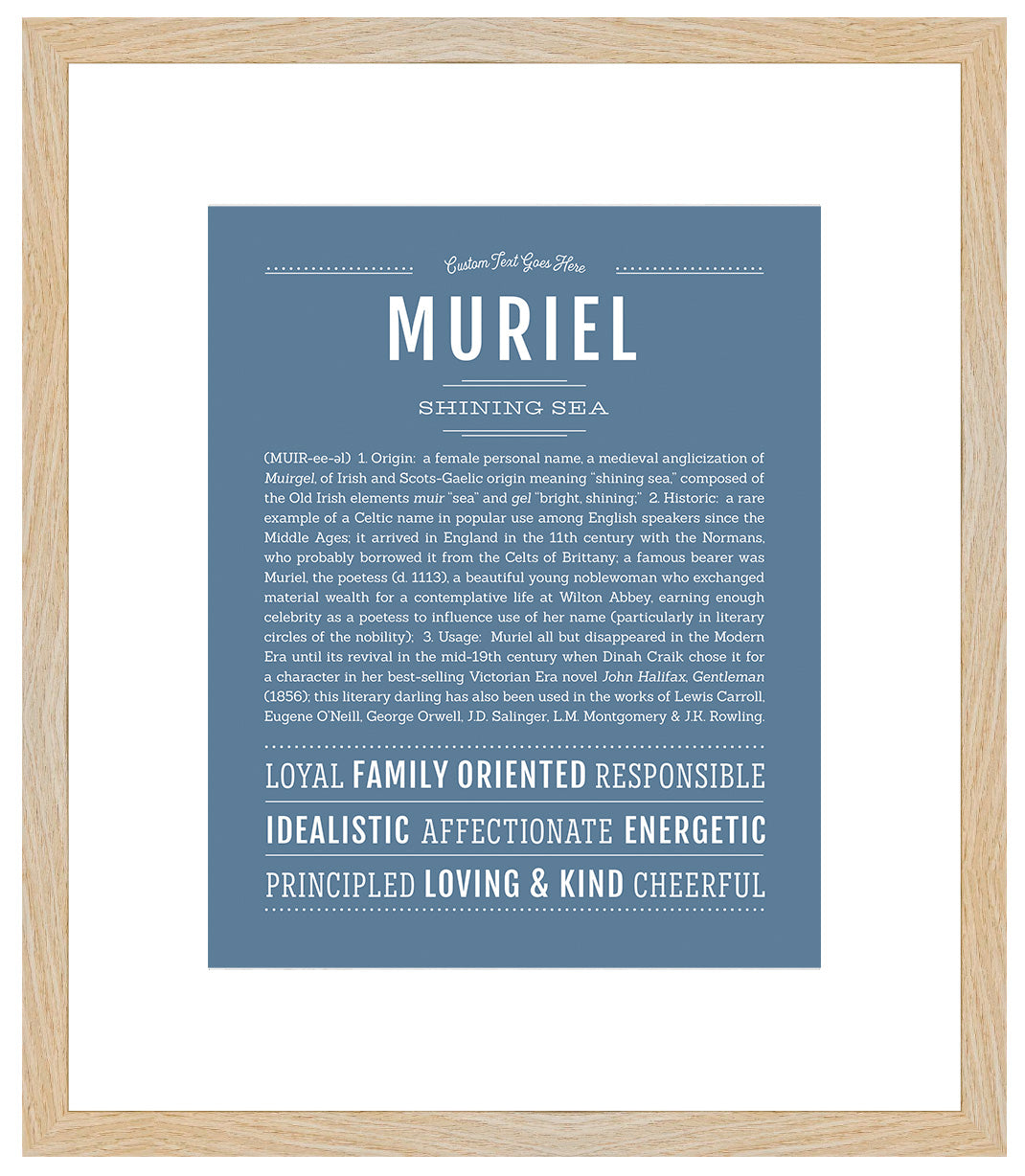 Muriel | Name Art Print