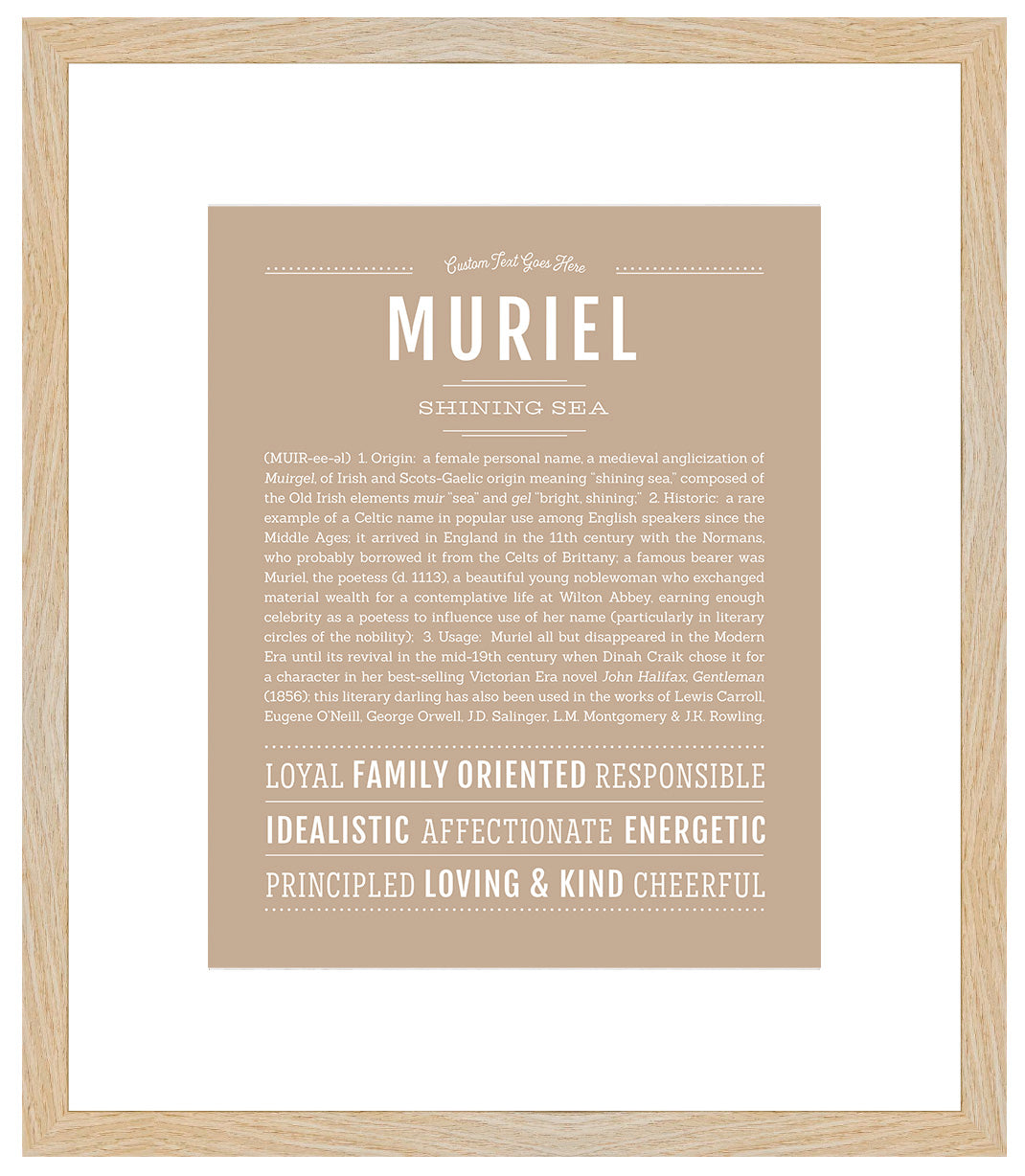 Muriel | Name Art Print