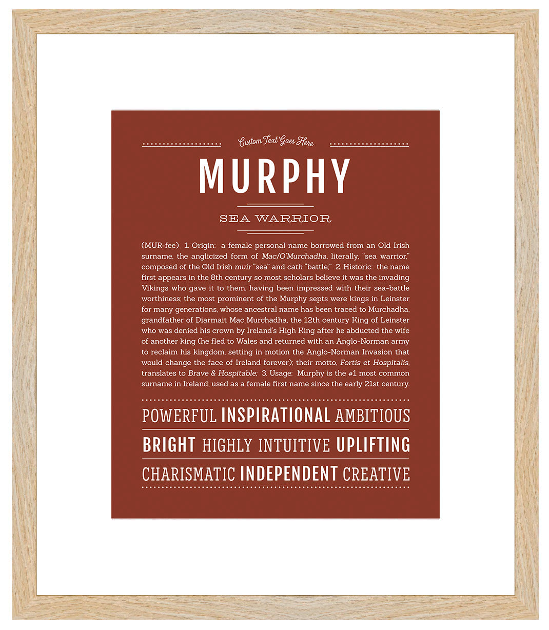 Murphy (female) | Name Art Print