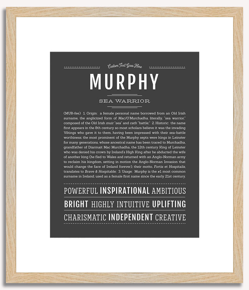 Murphy (female) | Name Art Print