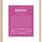 Murphy (male) | Name Art Print