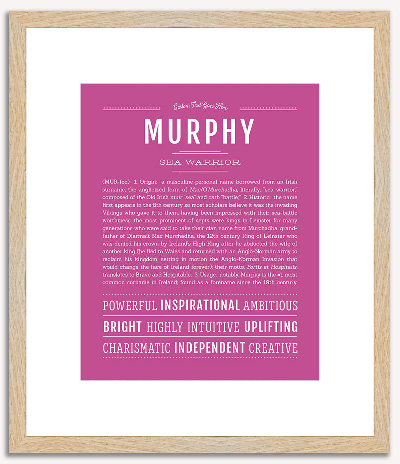 Murphy (male) | Name Art Print