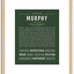 Murphy (male) | Name Art Print