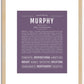 Murphy (male) | Name Art Print