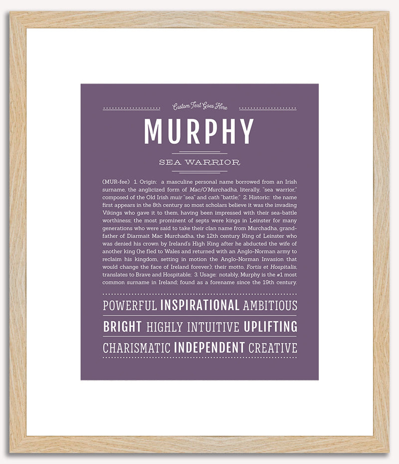 Murphy (male) | Name Art Print