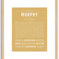 Murphy (male) | Name Art Print