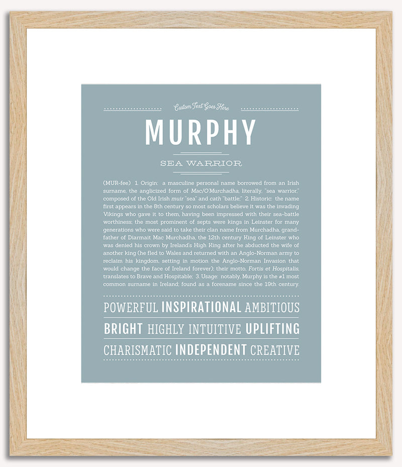 Murphy (male) | Name Art Print