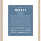 Murphy (male) | Name Art Print