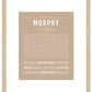 Murphy (female) | Name Art Print