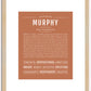 Murphy (male) | Name Art Print