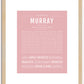 Murray | Name Art Print