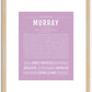 Murray | Name Art Print