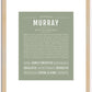 Murray | Name Art Print