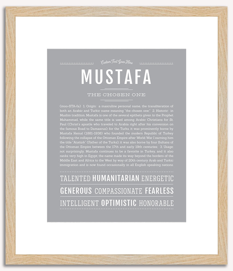 Mustafa | Name Art Print