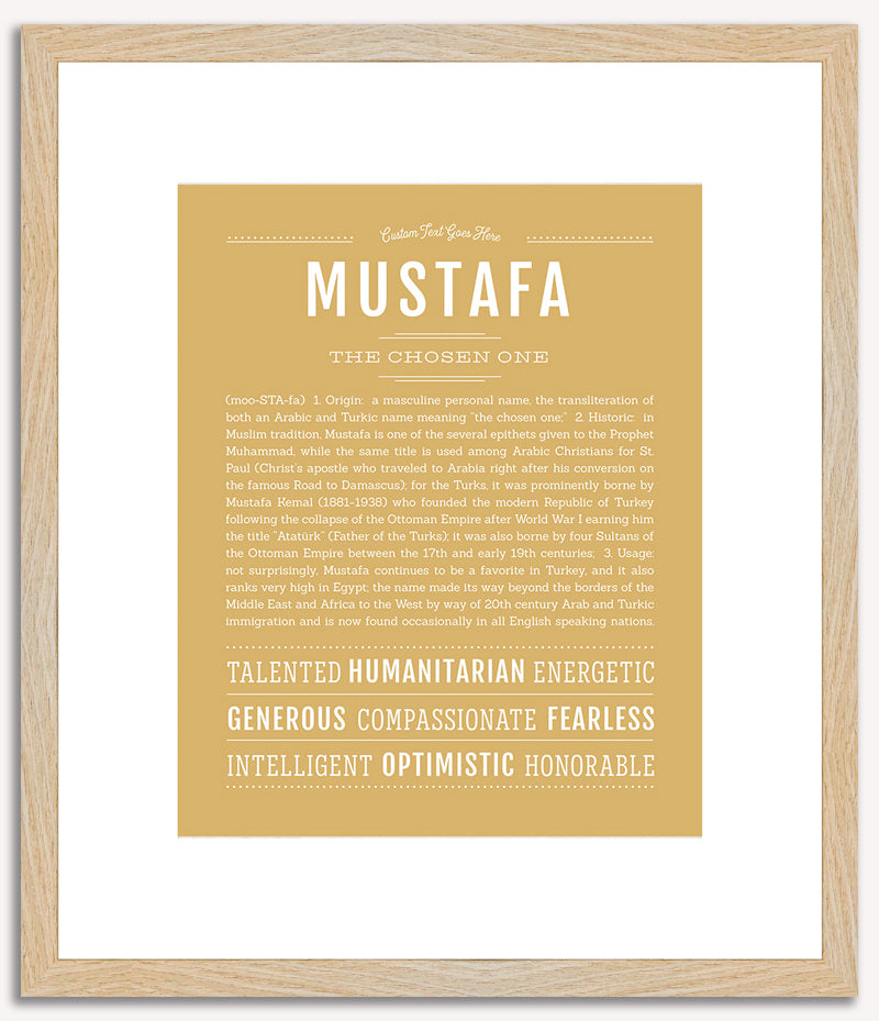 Mustafa | Name Art Print