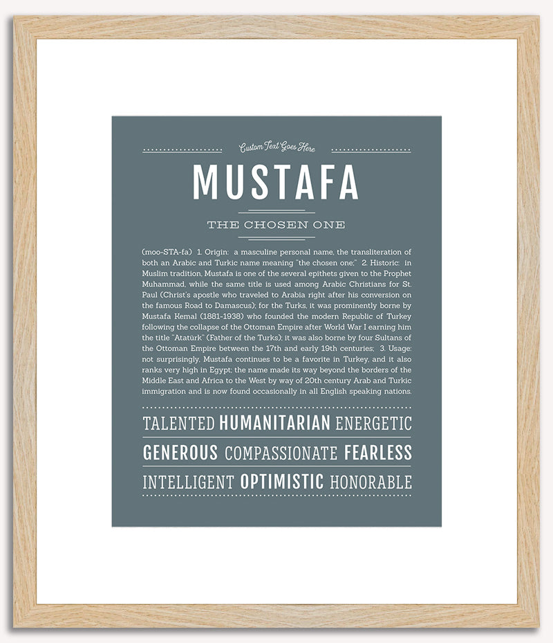 Mustafa | Name Art Print