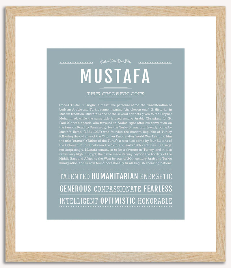 Mustafa | Name Art Print