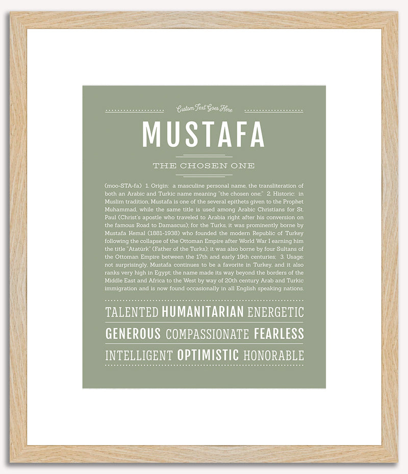 Mustafa | Name Art Print