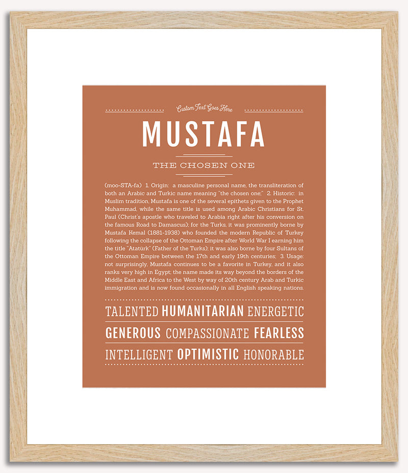 Mustafa | Name Art Print