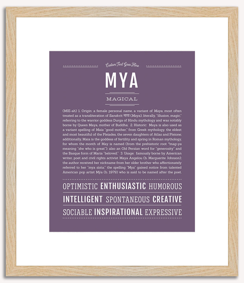 Mya | Name Art Print