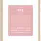 Mya | Name Art Print