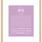 Mya | Name Art Print