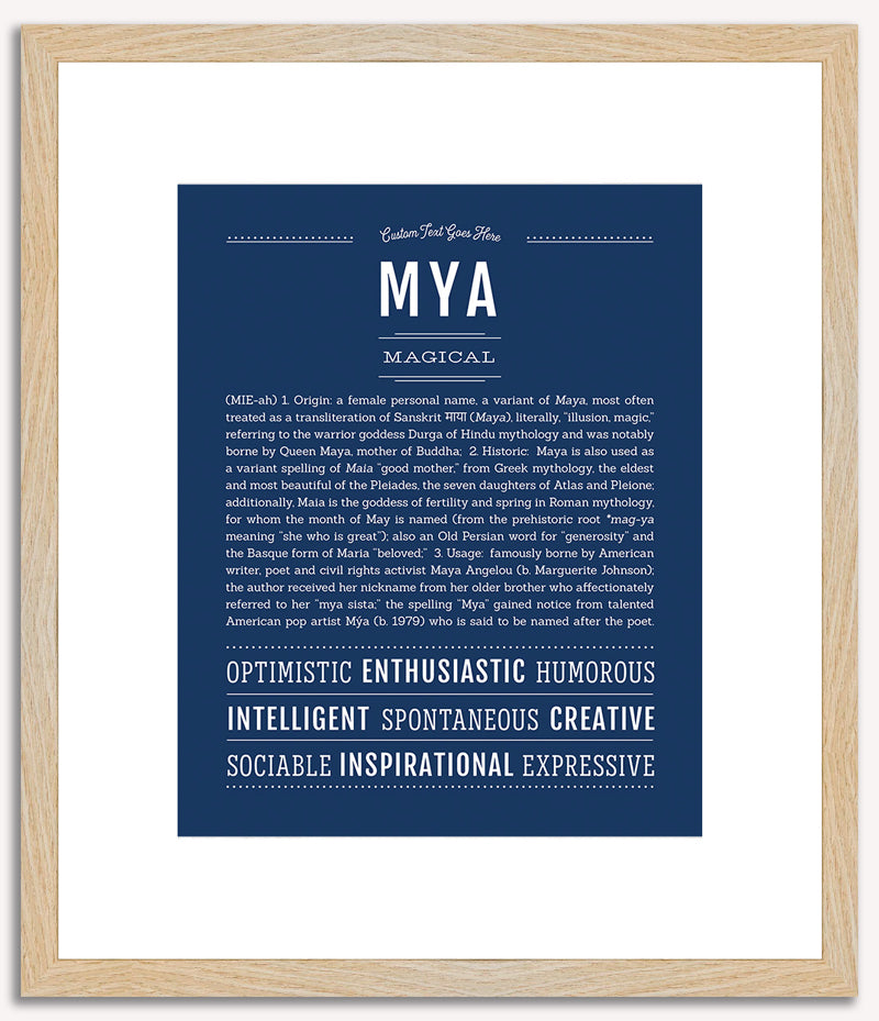 Mya | Name Art Print