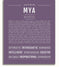 Mya | Name Art Print – Name Stories