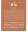 Mya | Name Art Print – Name Stories