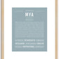 Mya | Name Art Print