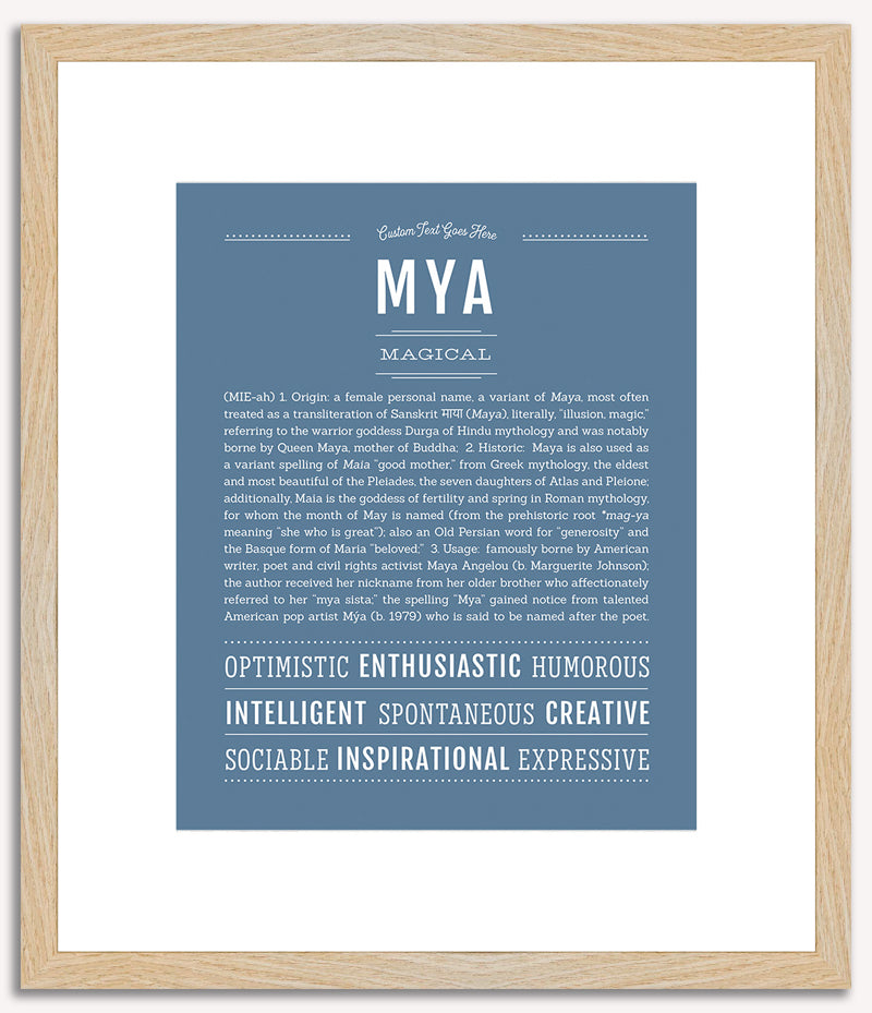 Mya | Name Art Print