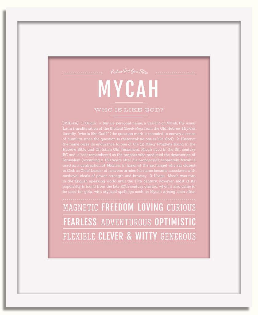 Frame Options | Dusty Rose | White Frame, Matted