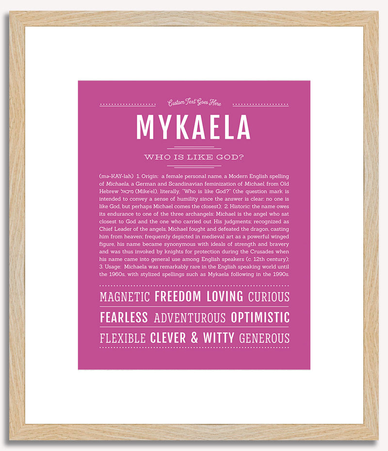 Mykaela | Name Art Print