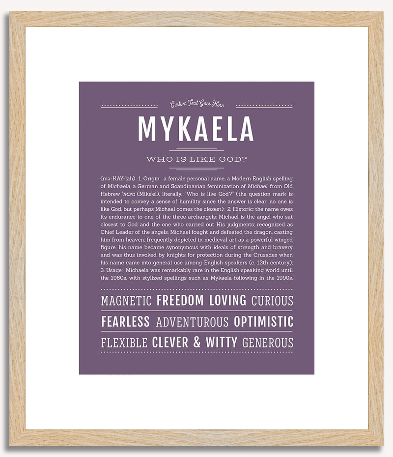 Mykaela | Name Art Print