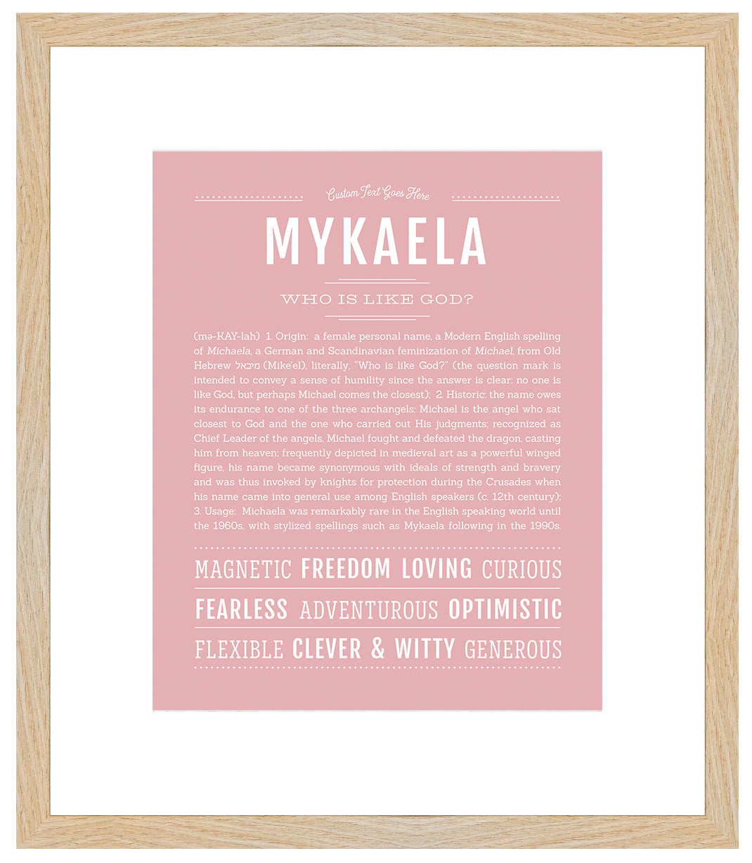 Mykaela | Name Art Print