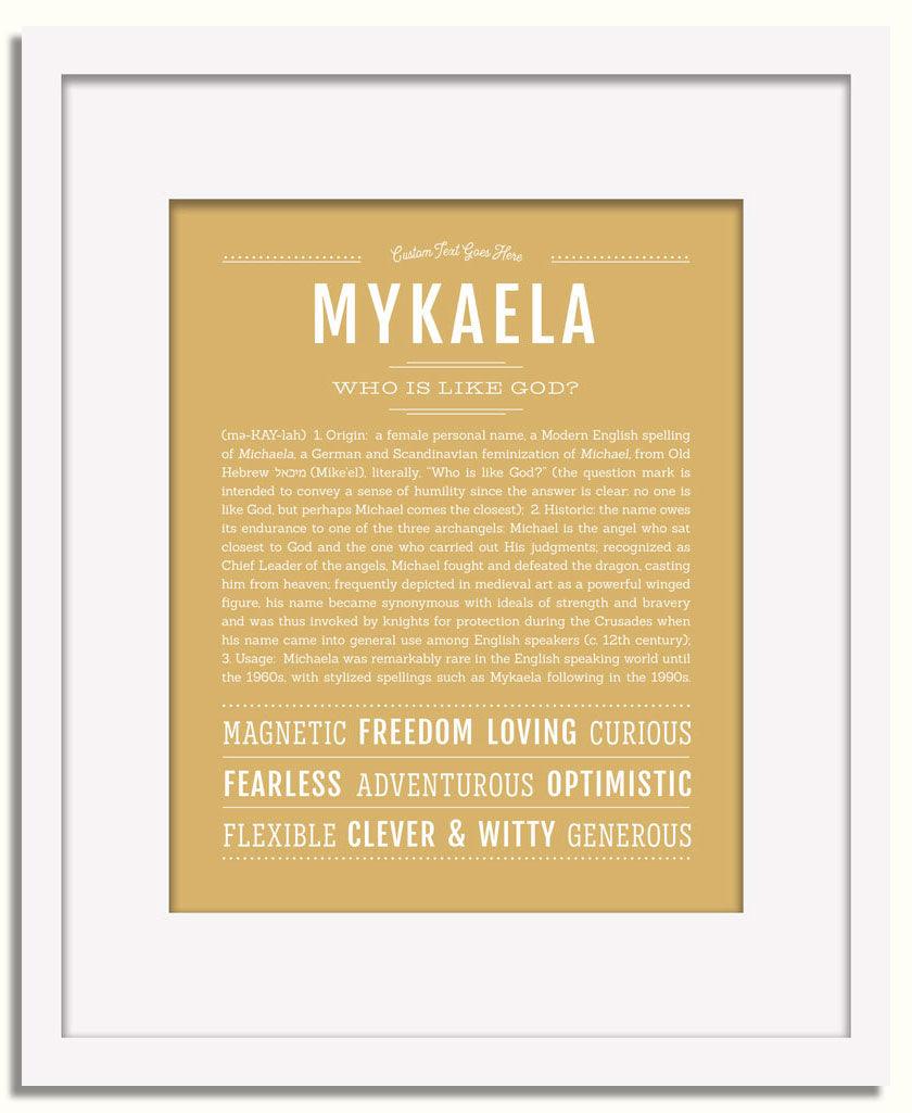 Frame Options | Matte Gold | White Frame, Matted