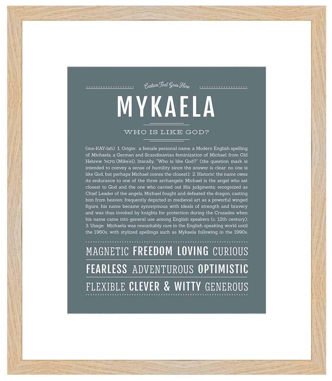 Mykaela | Name Art Print