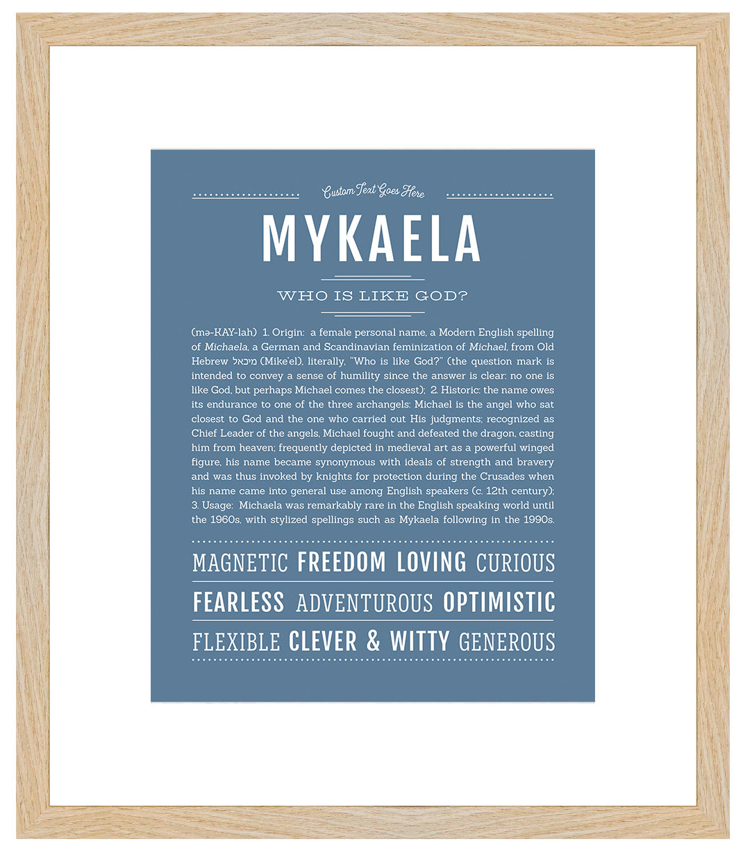 Mykaela | Name Art Print