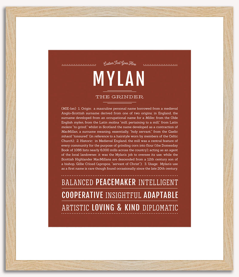 Mylan | Name Art Print