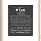 Mylan | Name Art Print