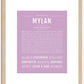 Mylan | Name Art Print