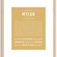 Mylan | Name Art Print