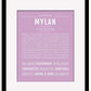 Frame Options | Lilac | Black Frame, Matted